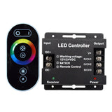 12V/24V RGB LED Strip Controller with Touch RF Remote 18A 3 Channel - UK LED Lights