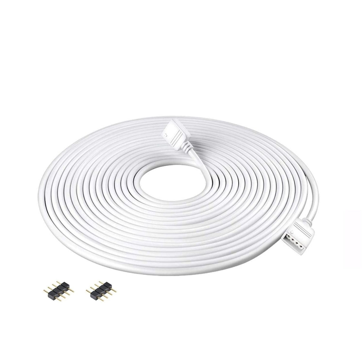 5 Metre DC 12V/24V RGB LED Strip 4 Pin Soldless Connector Cables 5050 3528 - UK LED Lights