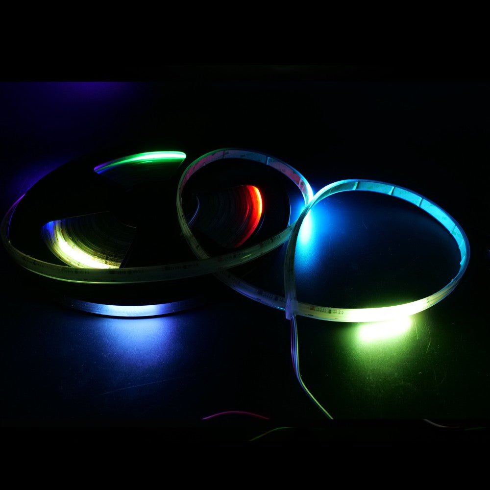 Addressable Digital Pixel RGB COB Strip 24V IP68 Waterproof 720 LEDs/m WS2811 - UK LED Lights