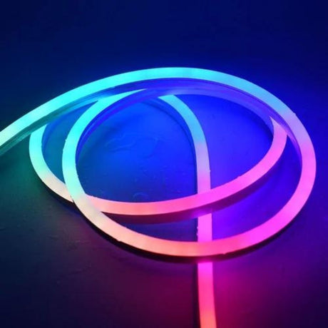 Addressable Digital Pixel RGB Neon Flex 24V 12x20 WS2811 10cm Cut - UK LED Lights