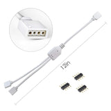 ATOM LED 1 to 2 Ports Female/Male Connection Cable 4 Pin Splitter Cable - UK LED Lights