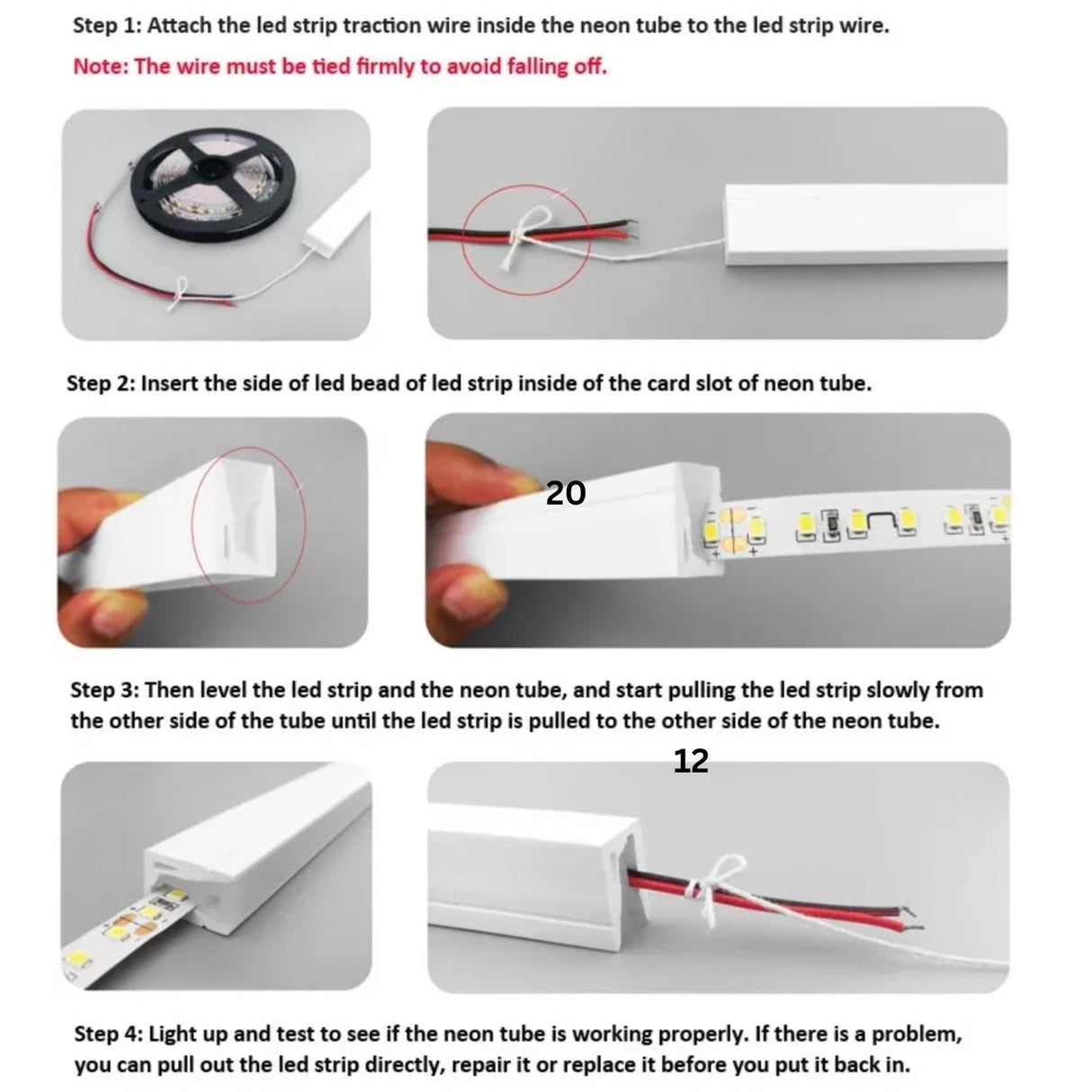 Black Silicone LED Neon Flex Tube Diffuser Body for LED Strip Light 16x16mm - UK LED Lights