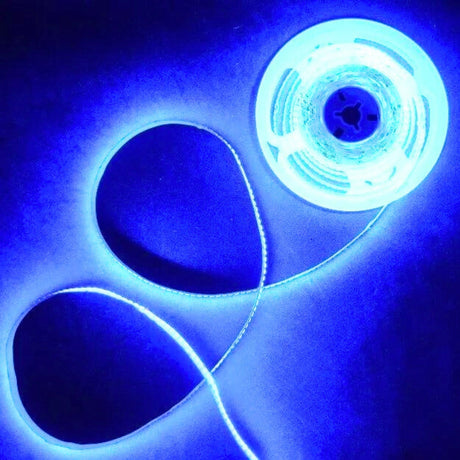 Blue LED Strip Light 12V 240 LEDs/m 1200 LEDs IP20 Non Waterproof 5 Metre Strip - UK LED Lights