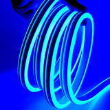 Blue Neon Flex Double Side 220V 240V 120LED/m 8x16mm IP67 Waterproof Full Kit - UK LED Lights