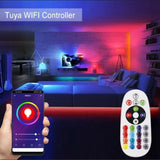 COB LED Strip 220V 240V WIFI Dimmer Controller with 23 - Key RF Remote Control 1500W for Brightness Adjustment - UK LED Lights