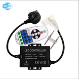 COB LED Strip 220V 240V WIFI Dimmer Controller with 23 - Key RF Remote Control 1500W for Brightness Adjustment - UK LED Lights