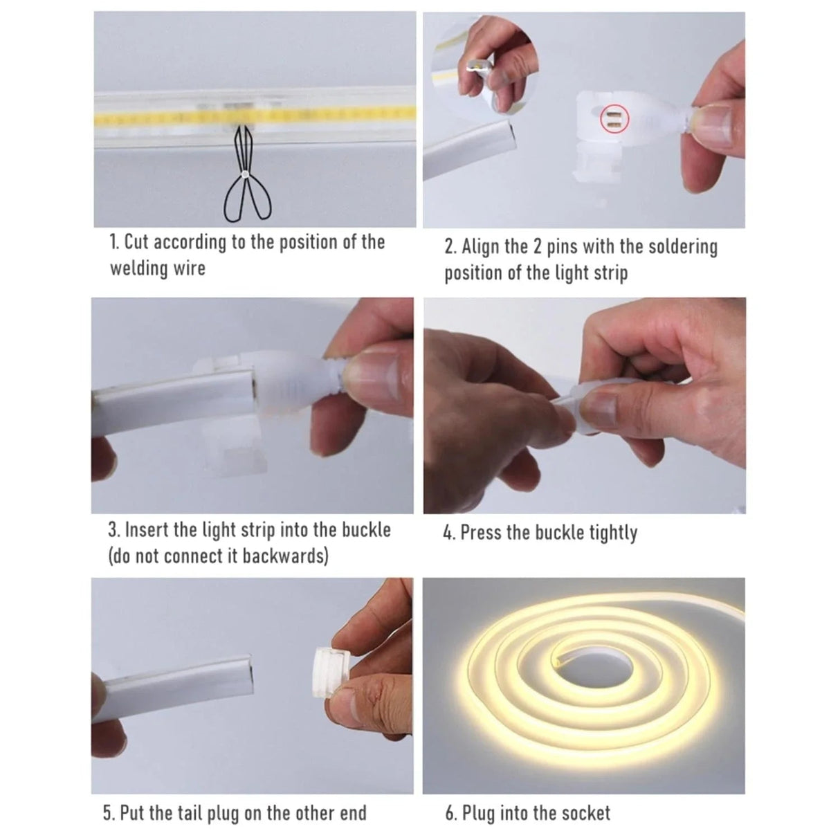 COB LED Strip AC 220 240V 23 - Key RF Remote Control 1500W Dimmer Transformer for Brightness Adjustment - UK LED Lights