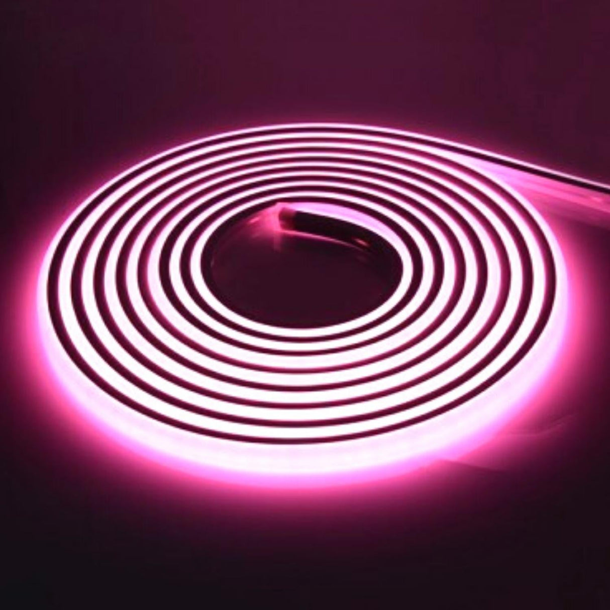 COB LED Strip Light Pink Neon Flex 220V 240V 288 LEDs/m IP65 with UK Plug - UK LED Lights