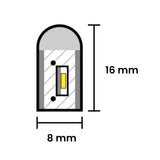 Cool White LED Neon Flex 24V DC Wireless 8x16mm 120LEDs/m IP65 Waterproof - UK LED Lights