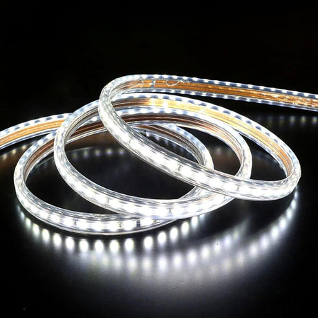 Cool White LED Strip Light 220V 240V 2835 IP65 Waterproof 120LED/m Full Kit - UK LED Lights