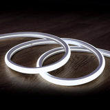 Cool White Neon Flex 220V 240V 16x16mm D Shape 120LEDs/m Top Bend IP65 with UK Plug - UK LED Lights