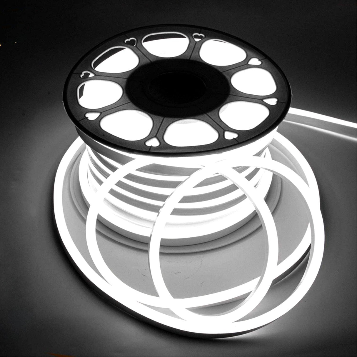 Cool White Neon Flex 220V 240V 8x16mm 120LEDs/m IP65 Waterproof with UK Plug - UK LED Lights