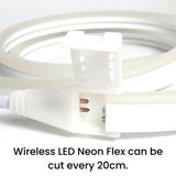 Cool White Neon Flex 220V 240V Wireless 8x16mm 120LEDs/m IP65 Waterproof with UK Plug - UK LED Lights