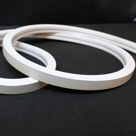 Cool White Neon Flex 6000K 16x16mm 220V 240V Top Bend IP65 10cm Cut with UK Plug - UK LED Lights