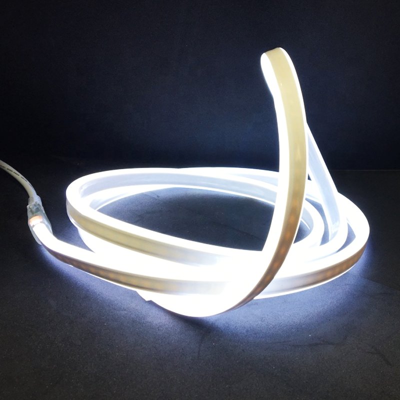 Cool White Neon Flex Double Side 220V 240V 120LED/m 8x16mm IP67 Waterproof Full Kit - UK LED Lights