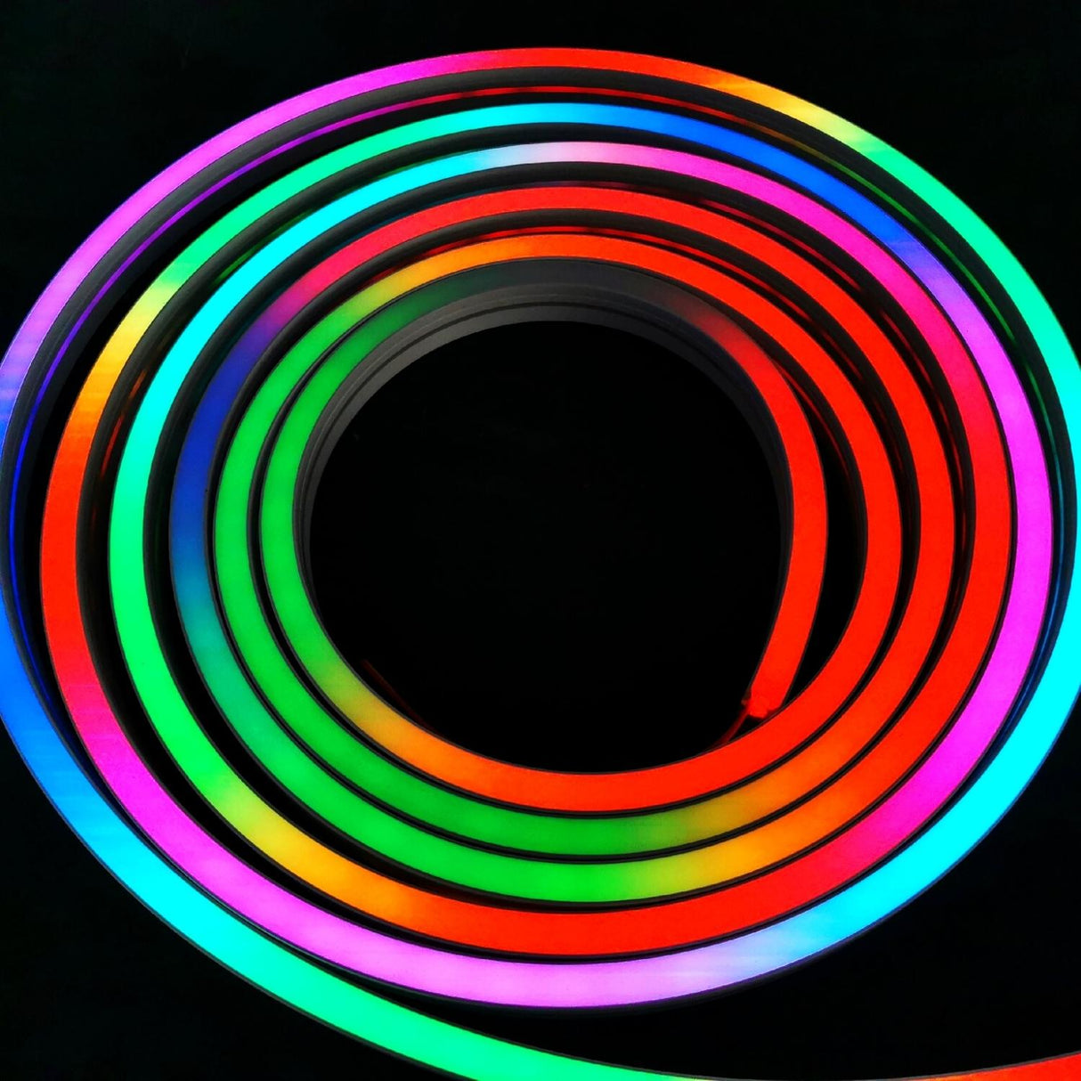 Digital Pixel Addressable RGB Neon Flex 24V 10x20mm IP68 Waterproof WS2811 12.5cm Cut - UK LED Lights