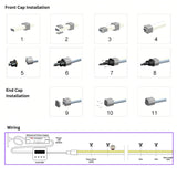 Digital Pixel Addressable RGB Neon Flex 24V 10x20mm IP68 Waterproof WS2811 12.5cm Cut - UK LED Lights