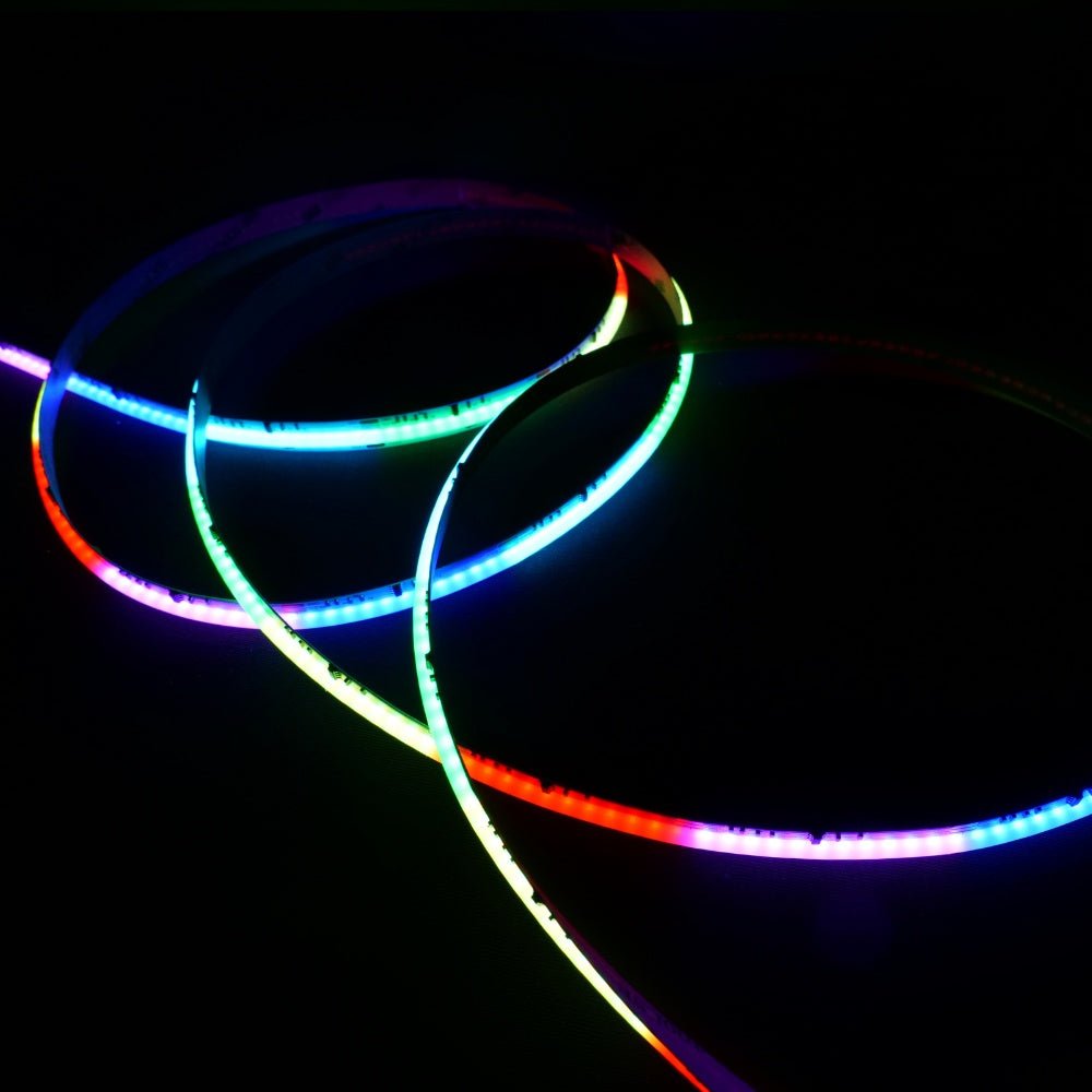 Digital Pixel RGB COB Strip 24V IP20 720 LEDs/m WS2811 10mm wide - UK LED Lights