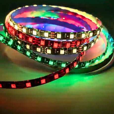 Digital Pixel RGB LED Strip 12V WS2811 Addressable 5050 60LED/m IP20 5 Metre - UK LED Lights