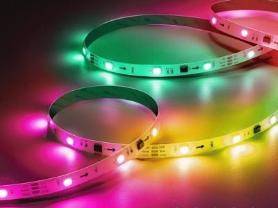 Digital Pixel RGB LED Strip 12V WS2811 Addressable 5050 60LED/m IP65 5 Metre - UK LED Lights