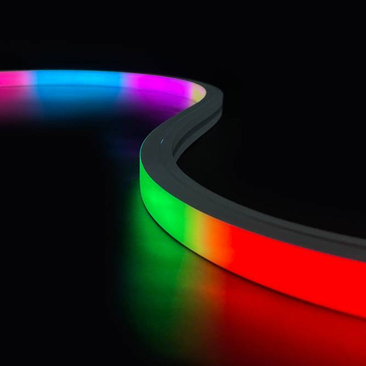 Digital Pixel RGB Neon Flex 24V Addressable 16x16mm IP65 Waterproof WS2811 10cm Cut - UK LED Lights