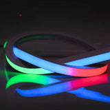 Digital Pixel RGB Neon Flex 24V Addressable 16x16mm IP65 Waterproof WS2811 10cm Cut - UK LED Lights