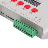 Digital RGB Pixel Controller K - 1000C (T - 1000S Updated) WS2812B WS2815 SK6812 WS2811 WS2801 LED Strip LED Matrix LED String 1536 Pixels Controller DC5 - 24V Addressable Programmable Controller with SD Card - UK LED Lights