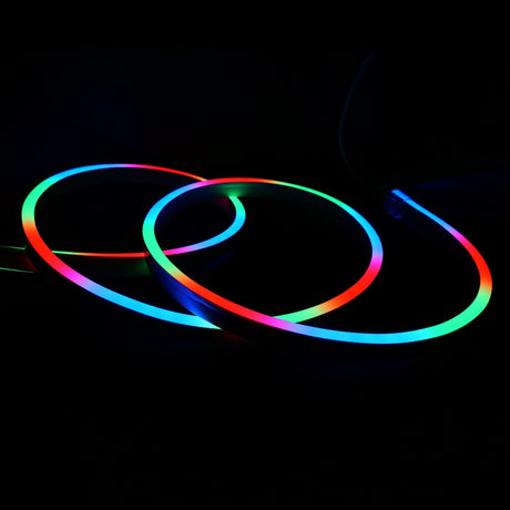 Digital Pixel RGB Neon Flex Addressable 24V 10x20mm IP68 Waterproof WS2811 - UK LED Lights