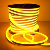 Golden Neon Flex 220V 240V 8x16mm 120LEDs/m IP65 Waterproof with UK Plug - UK LED Lights