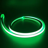 Green LED Neon Flex 220V 240V Flat Shape Top Bending 20cm Cutting IP65 with UK Plug - UK LED Lights