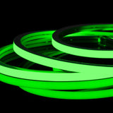 Green LED Neon Flex 220V 240V Flat Shape Top Bending 20cm Cutting IP65 with UK Plug - UK LED Lights