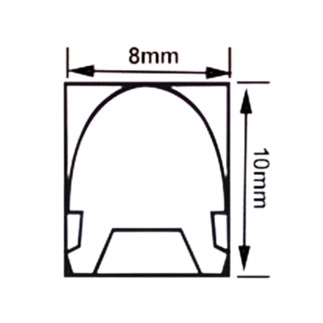 Green Silicone Neon Flex Tube Diffuser Body for LED Strip Lights Neon Signs 8mm - UK LED Lights