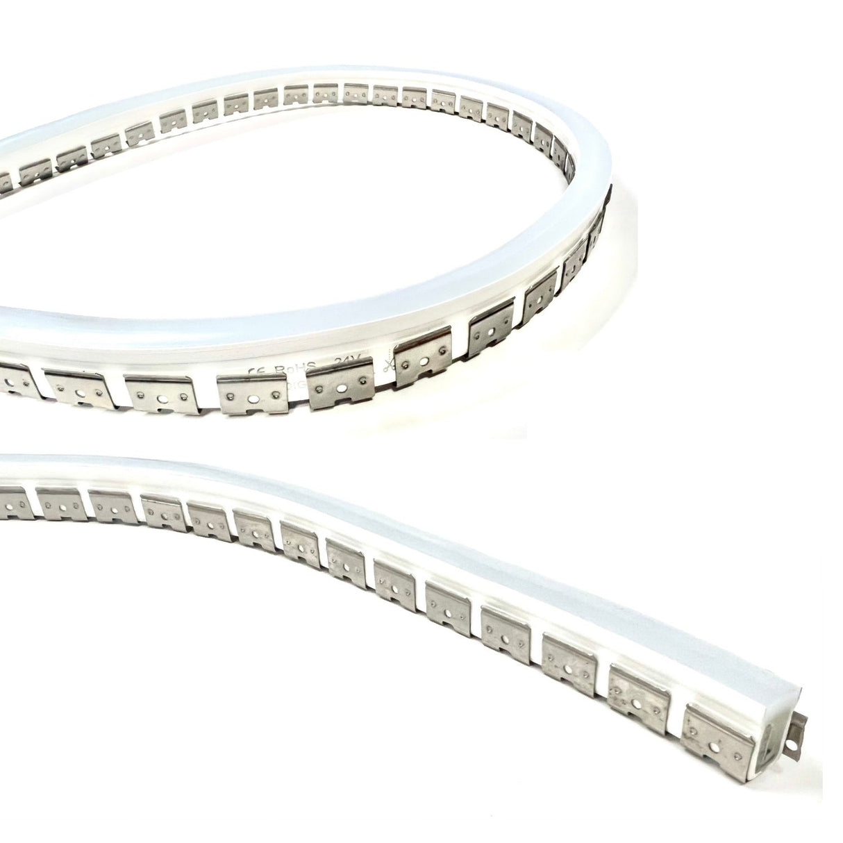 LED Neon Flex Bendable Aluminium Channel Mounting Track for 10x18mm Neon Flex 1 Metre - UK LED Lights