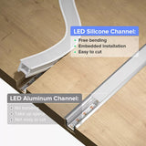 LED Neon Flex & LED Strip Silicone Cover Body Flexible Bendable 30x20mm - UK LED Lights