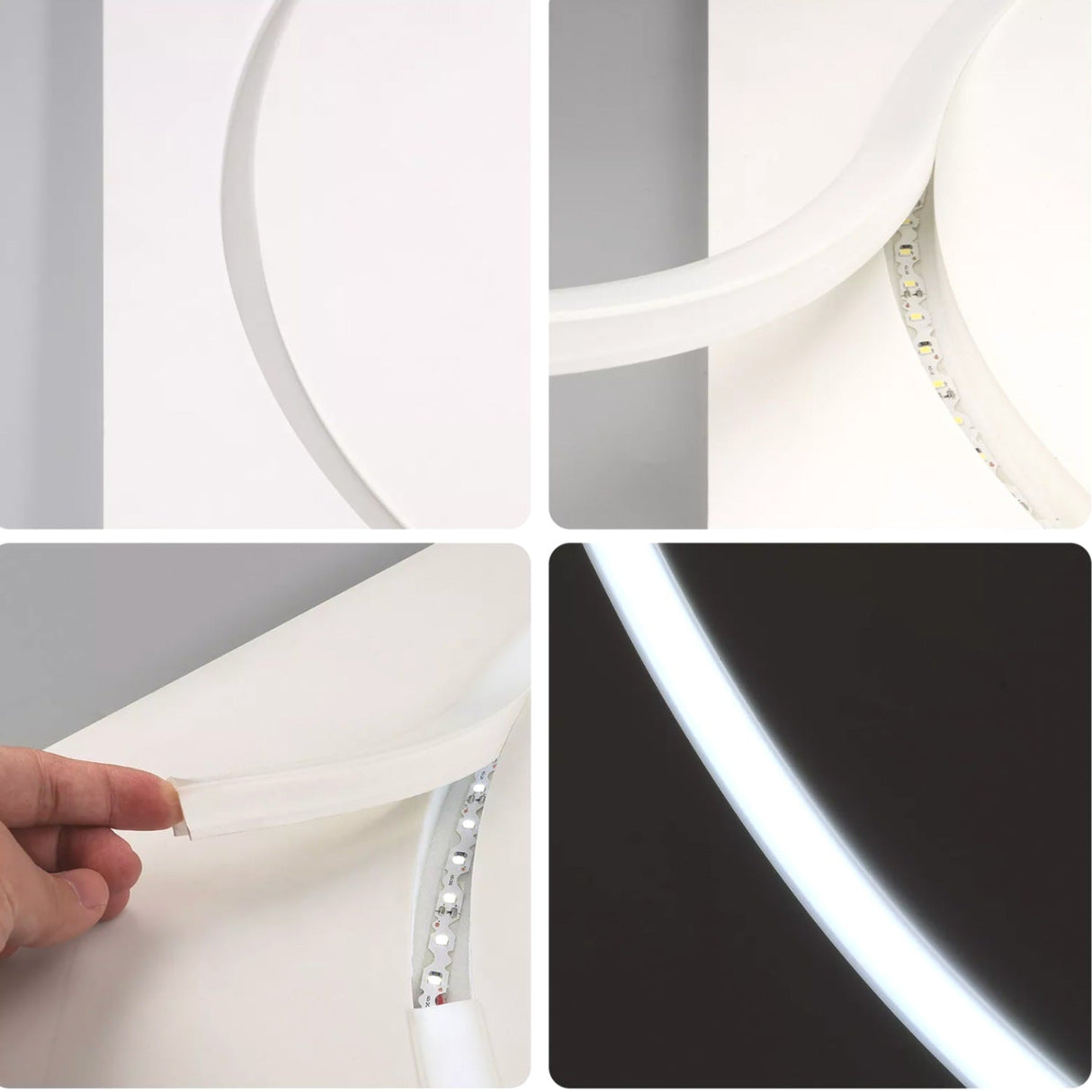 LED Neon Flex & LED Strip Silicone Cover Body Flexible Bendable 30x20mm - UK LED Lights