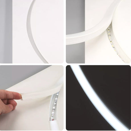 LED Neon Flex & LED Strip Silicone Cover Curve Body Flexible Bendable 15x20mm - UK LED Lights