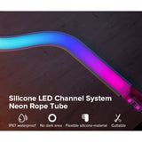 LED Strip Black Silicone Neon Flex Profile Cover Body Flexible Bendable 30x20mm - UK LED Lights