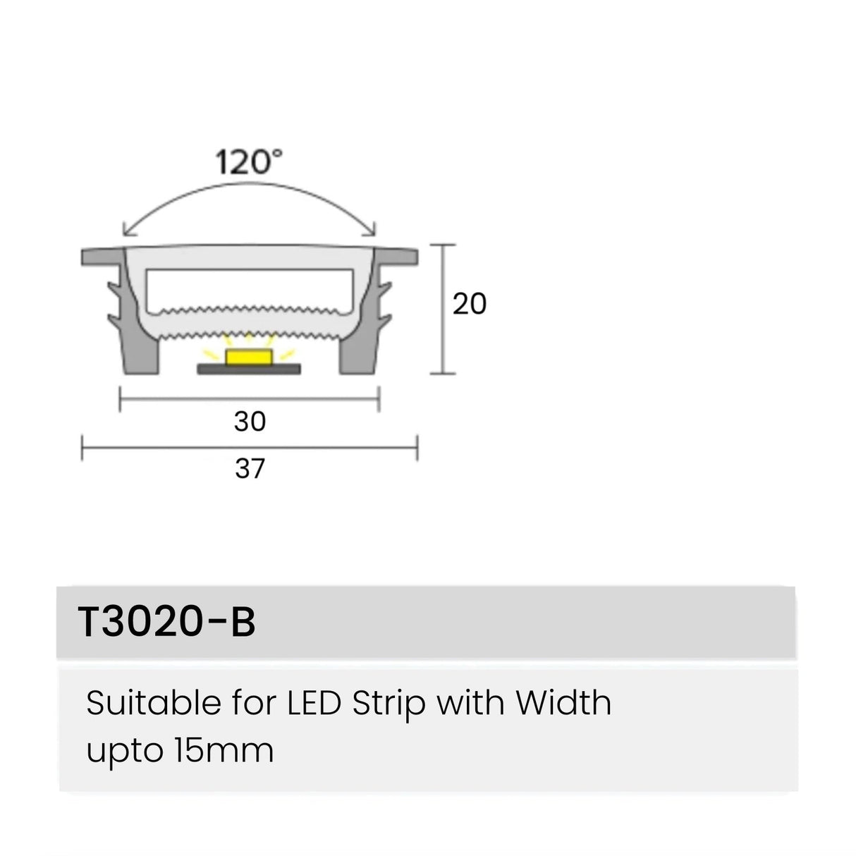 LED Strip Black Silicone Neon Flex Profile Cover Body Flexible Bendable 30x20mm - UK LED Lights