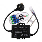 LED Strip Light 220V 240V SMD 2835 120LEDs/m 23 - Key RF Remote Control 1500W Dimmer Transformer for Brightness Adjustment - UK LED Lights