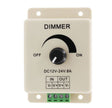 LED Strip & Neon Flex Dimmer Switch DC 12V 24V 8A Adjustable Brightness Single Colour - UK LED Lights