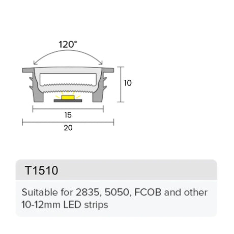 LED Strip Silicone Neon Flex Profile Cover Body Flexible Bendable 15x10mm - UK LED Lights