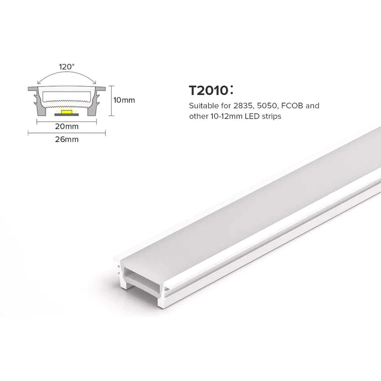 LED Strip Silicone Neon Flex Profile Cover Body Flexible Bendable 20x10mm - UK LED Lights