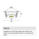 LED Strip Silicone Neon Flex Profile Cover Body Flexible Bendable 40x15mm - UK LED Lights