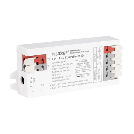 Miboxer E2 - RF 2 in 1 LED RF Controller 12V - 24V - UK LED Lights