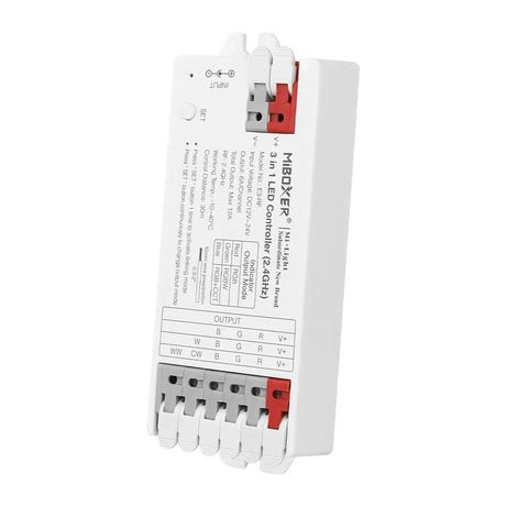 Miboxer E3 - RF 2 in 1 LED RF Controller 12V - 24V RGB/RGBW & RGB+CCT - UK LED Lights