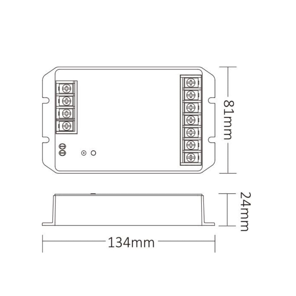 MiBoxer HW2 2 in 1 LED Controller (WiFi+2.4G) Output Max 30A 12V 48V - UK LED Lights