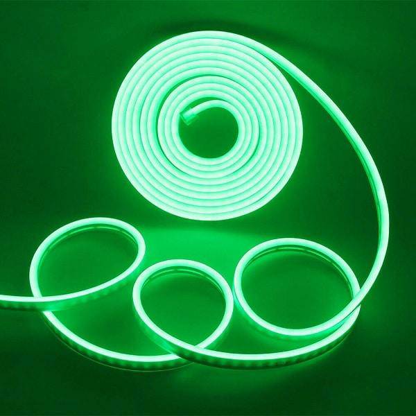 Mini Green LED Neon Flex 12V 6x12mm 120LED/m IP65 Waterproof 1cm Cut - UK LED Lights