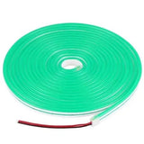 Mini Green LED Neon Flex 6x12mm 12V 120LEDs/m IP65 Waterproof 2.5cm Kit - UK LED Lights