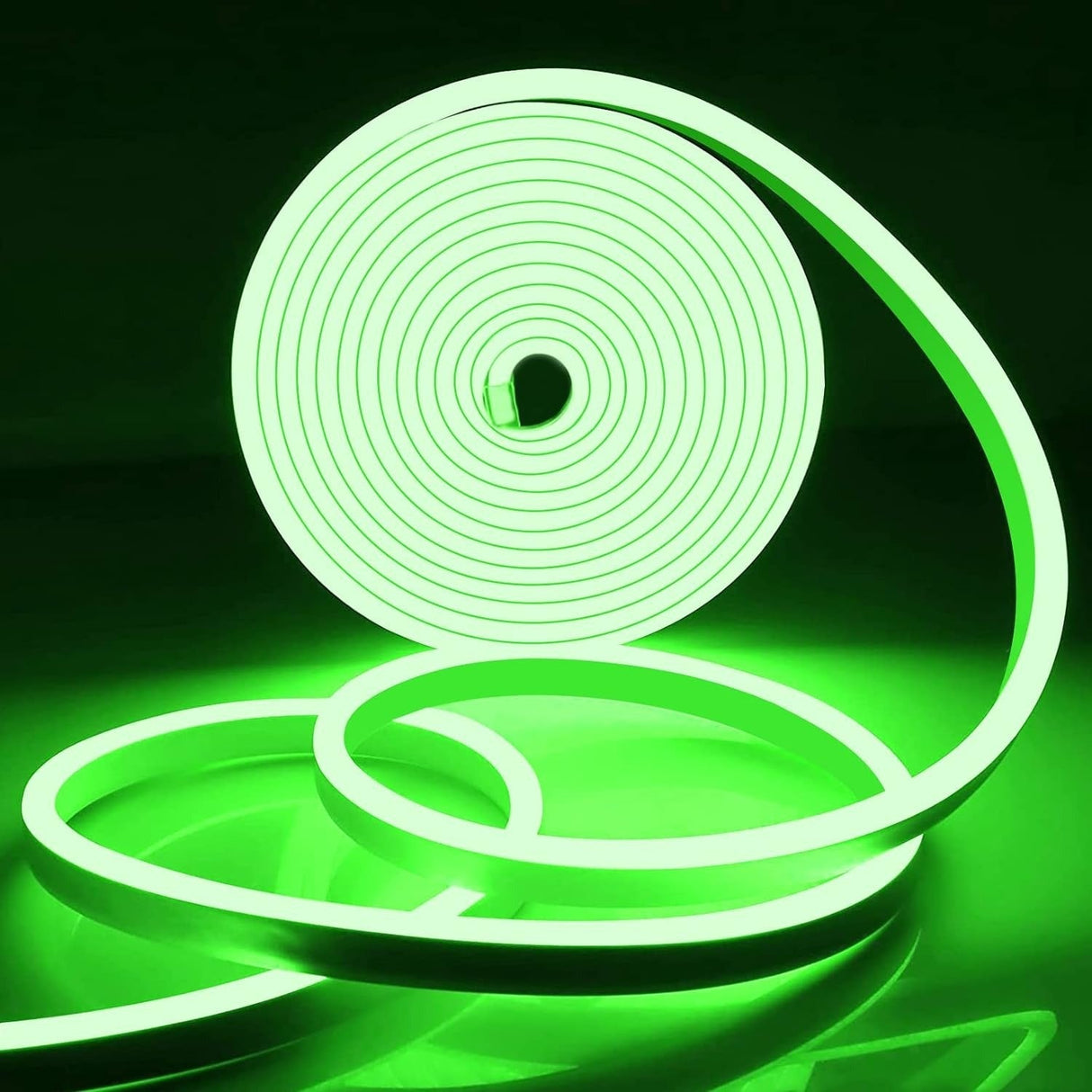 Mini Green LED Neon Flex DC 12V 6x12mm 120LED/m IP65 Waterproof 2.5cm Cut - UK LED Lights