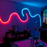 Mini RGB Neon Flex 6x12mm 24V IP65 Waterproof 5cm cut 10 Metre Kit - UK LED Lights